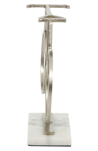 Vivian Lune Home Bicycle Tabletop Sculpture In Silver
