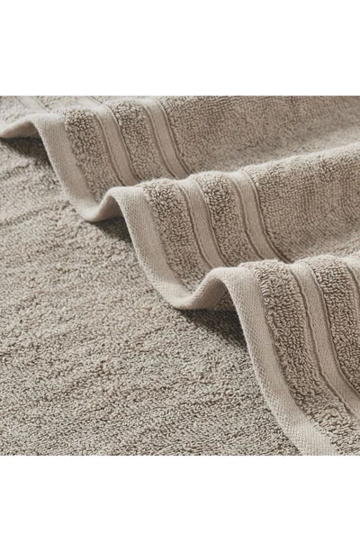 Modern Threads Embellished Border Damask Jacquard Towel 6-piece Set In Taupe
