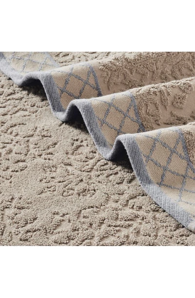 Modern Threads Embellished Border Damask Jacquard Towel 6-piece Set In Taupe