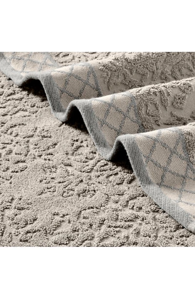 Modern Threads Embellished Border Damask Jacquard Towel 6-piece Set In Grey
