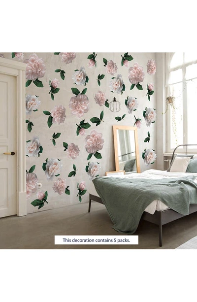 Shop Walplus Classic Oversized Roses Wall Decal In Pink