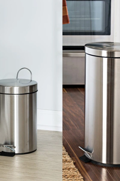 Shop Honey-can-do 30l & 3l Stainless Steel Step Can Combo