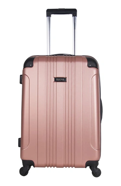 Shop Kenneth Cole Out Of Bounds 24" Hardside Suitcase In Rose Gold