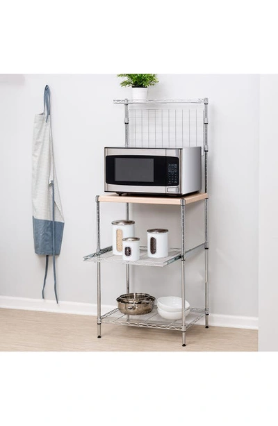 Shop Honey-can-do Microwave Shelving Unit In Chrome