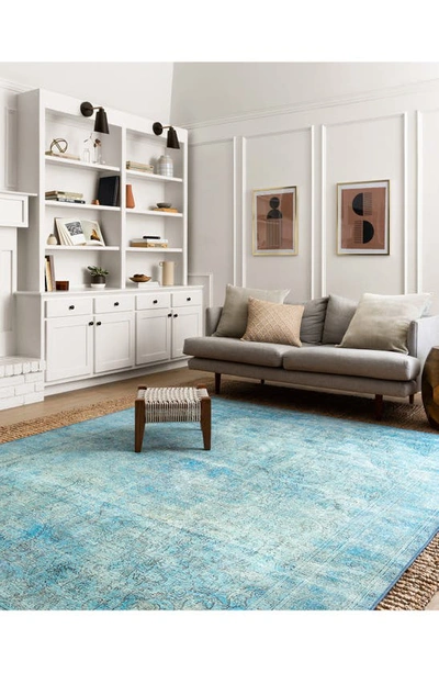 Loloi Loren Rug In Aqua