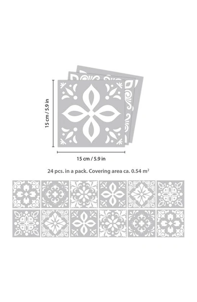 Shop Walplus Andalu Light Grey Cement 72-piece Tile Sticker Set