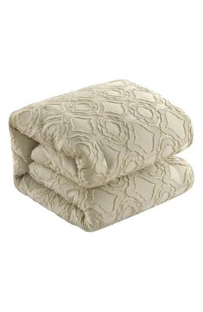 Shop Chic Janny Clip Jacquard 5-piece Comforter Set In Beige