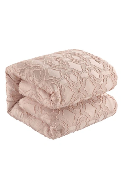 Shop Chic Janny Clip Jacquard 5-piece Comforter Set In Rose