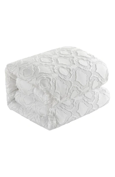 Shop Chic Janny Clip Jacquard 5-piece Comforter Set In White
