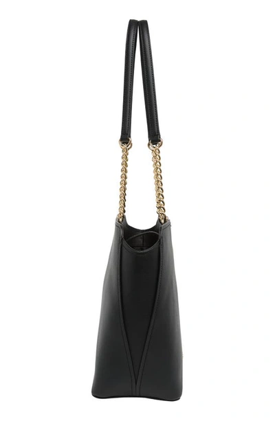 Calvin Klein Finley Saffiano Tote Black/Gold One Size  