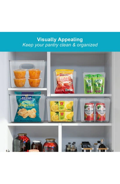 Sorbus Clear 6-piece Kitchen Bin Set In Clear