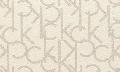 Shop Calvin Klein Finley Pindot Logo Tote In Van/ Khk/ Dp Frst