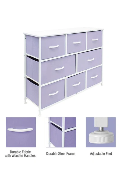 Shop Sorbus 8 Drawer Chest Dresser In Purple