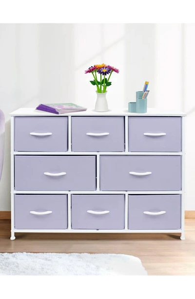 Shop Sorbus 8 Drawer Chest Dresser In Purple