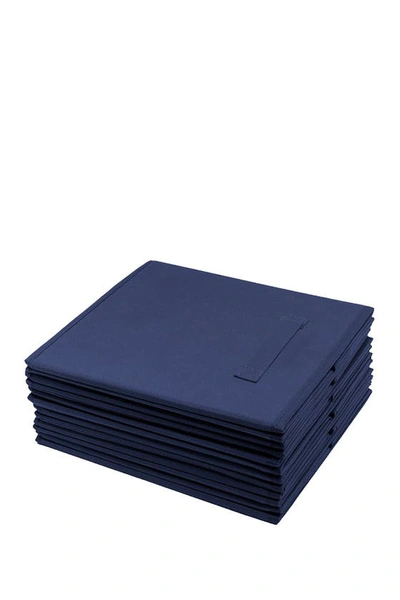 Shop Sorbus Navy Foldable Storage Cube Basket Bin In Navy Blue