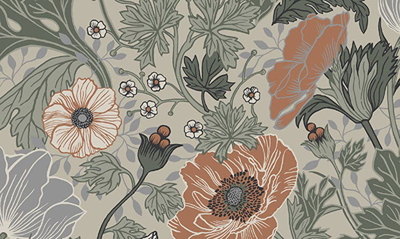 Shop Wallpops Aneome Floral Peel & Stick Wallpaper In Multicolor