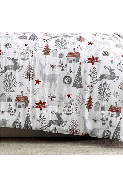 Southshore Fine Linens Holly Jolly Lane Microfiber Comforter & Accent Pillows Set In Holly Jolly Lane