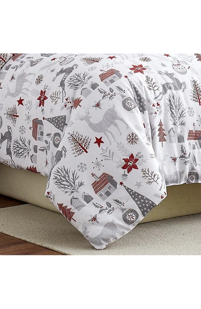 Southshore Fine Linens Holly Jolly Lane Microfiber Comforter & Accent Pillows Set In Holly Jolly Lane
