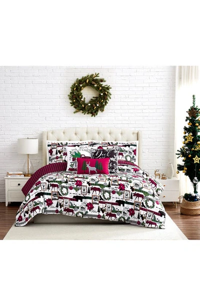 Southshore Fine Linens Holiday Merry Town Comforter Set In Merry Town Christmas