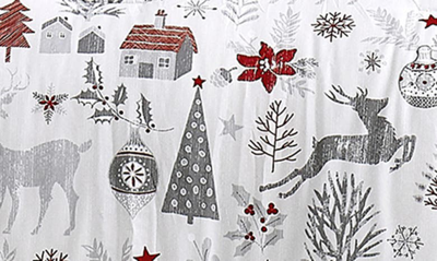 Southshore Fine Linens Holly Jolly Lane Microfiber Comforter & Accent Pillows Set In Holly Jolly Lane