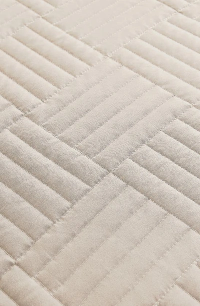 Southshore Fine Linens Grid Oversized Quilt Set In Taupe