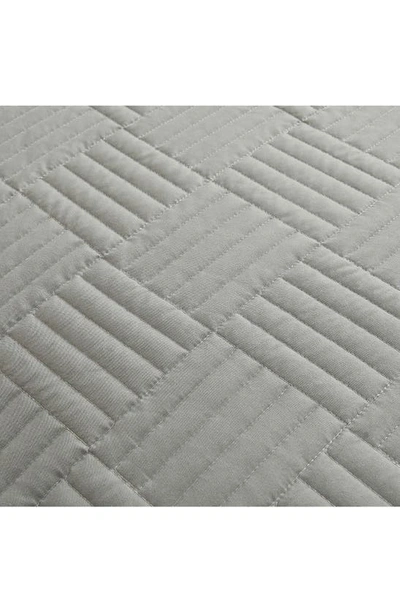 Southshore Fine Linens Grid Oversized Quilt Set In Grey
