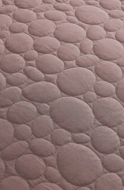 Southshore Fine Linens Pebble Embroidered Microfiber Oversize Quilt Set In Muted Mauve
