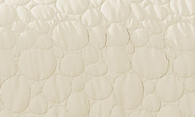 Southshore Fine Linens Pebble Embroidered Microfiber Oversize Quilt Set In Cream