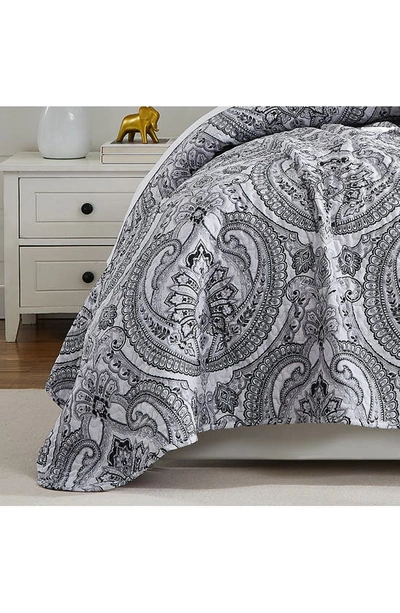 Southshore Fine Linens Pure Melody Quilt Bedding Set In Black