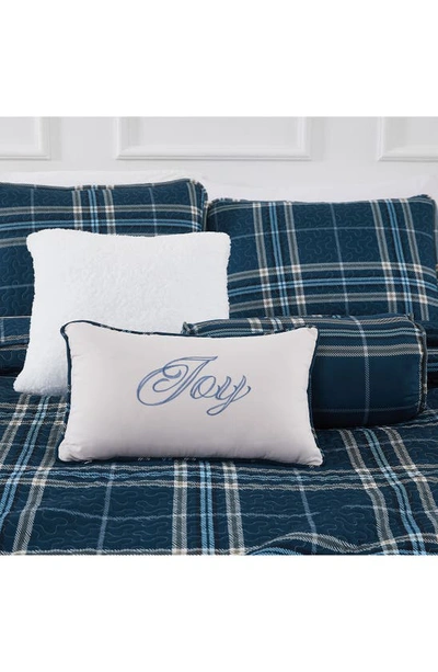 Southshore Fine Linens Vilano Plaid Quilt Bedding Set In Blue