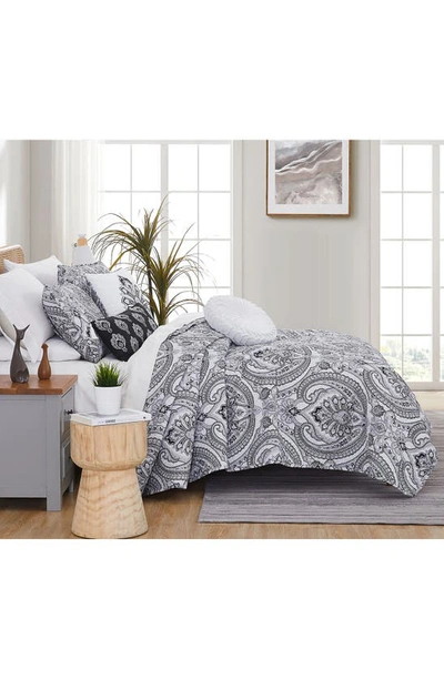 Southshore Fine Linens Pure Melody Quilt Bedding Set In Black