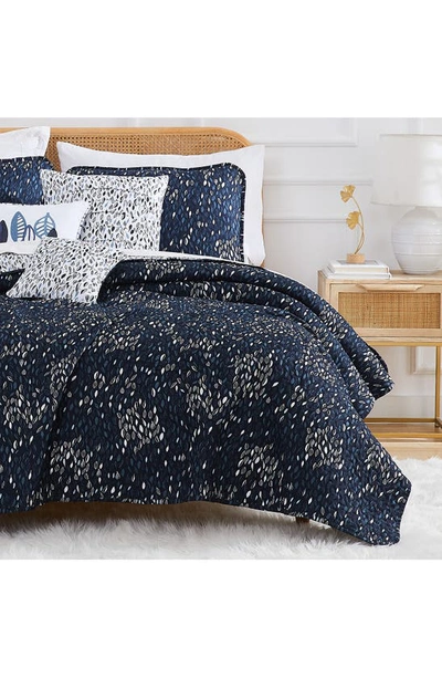 Southshore Fine Linens Botanical Leaves Quilt 6-piece Set In Blue