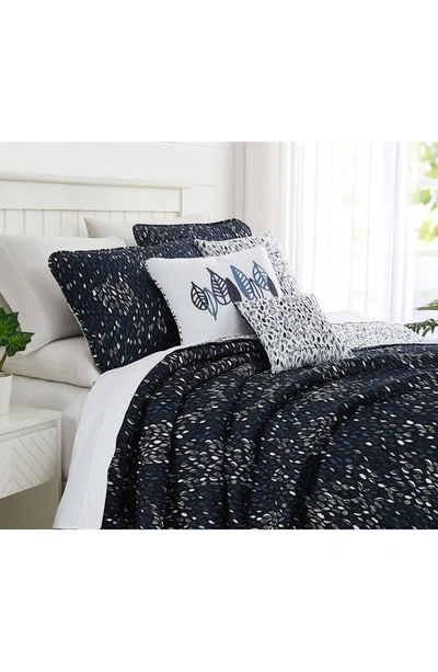 Southshore Fine Linens Botanical Leaves Quilt 6-piece Set In Blue