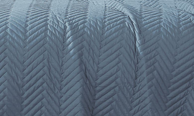Southshore Fine Linens Chevron Quilt Set In Blue