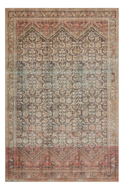 Loloi Loren Collection Rug In Charcoal / Multi