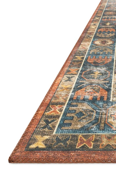 Loloi Ii Skye Collection Rug In Rust / Blue
