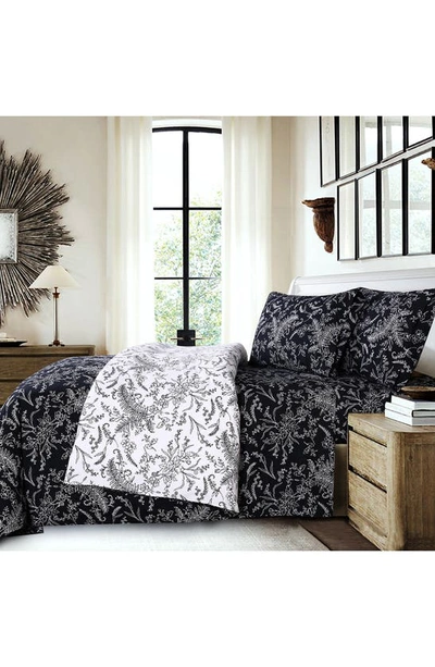 Southshore Fine Linens Winter Brush Duvet Set In Black