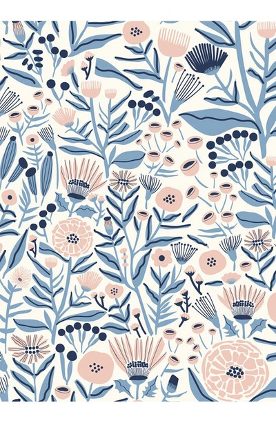 Shop Wallpops Marigold Forest Peel & Stick Wallpaper In Blue