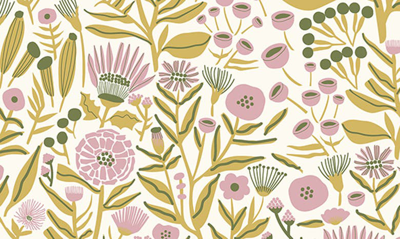 Shop Wallpops Marigold Forest Peel & Stick Wallpaper In Pink