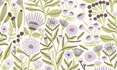 Shop Wallpops Marigold Forest Peel & Stick Wallpaper In Purple