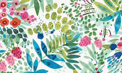 Shop Wallpops Naupaka Peel & Stick Wallpaper In Multicolor