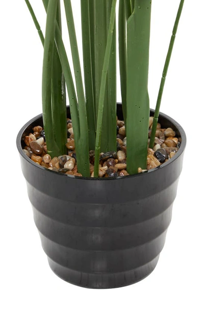 Shop Ginger Birch Studio Green Faux Foliage Bird Of Paradise Artificial Plant With Black Fluted Pot