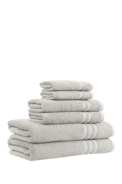 Shop Linum Home Textiles Denzi 6-piece Towel Set In Grey