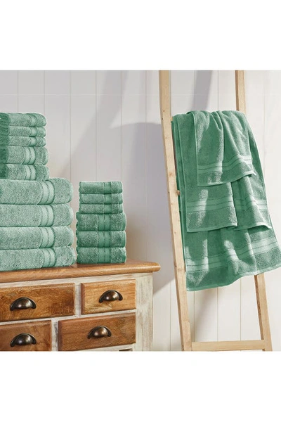 Modern Threads Spunloft 18-piece Towel Set In Eucalyptus