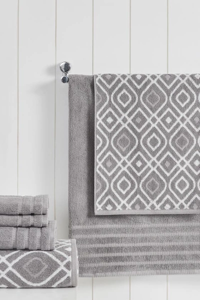 Modern Threads Yard Dyed Towel 6-piece Set In Ash Grey