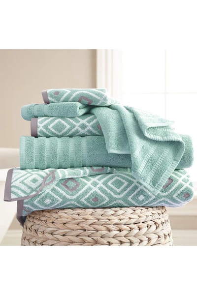 Modern Threads Yard Dyed Towel 6-piece Set In Aqua