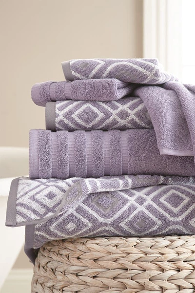 Modern Threads Yard Dyed Towel 6-piece Set In Grey Lavender