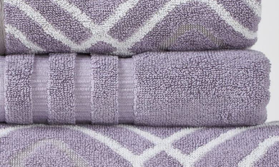 Modern Threads Yard Dyed Towel 6-piece Set In Grey Lavender