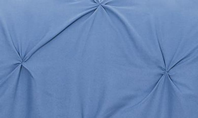 Shop Southshore Fine Linens Pinch Pintuck Duvet Cover Set In Coronet Blue