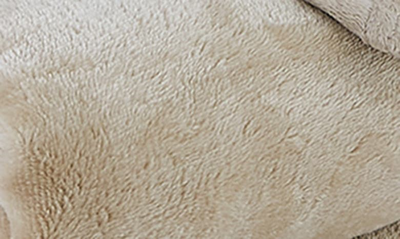 Southshore Fine Linens Faux Shearling Fleece Oversized Reversible Blanket In Sand